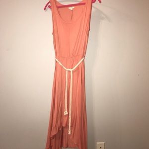 Orange High Low Dress